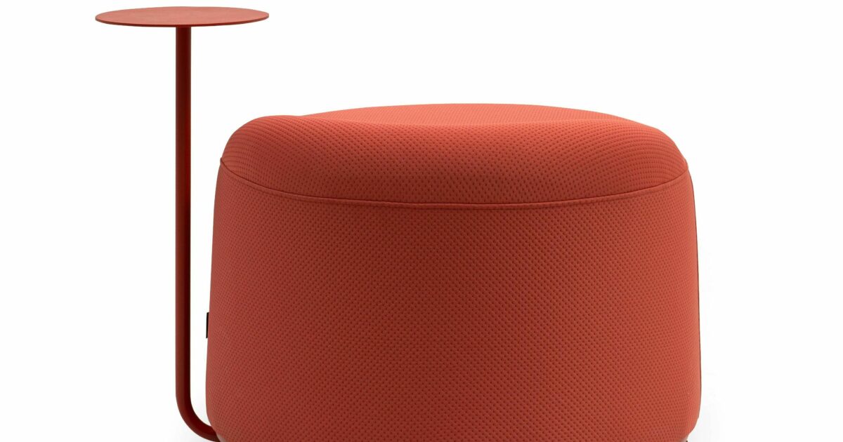 Pooof Gummy Pouf | Attached Table | Furniture Fusion