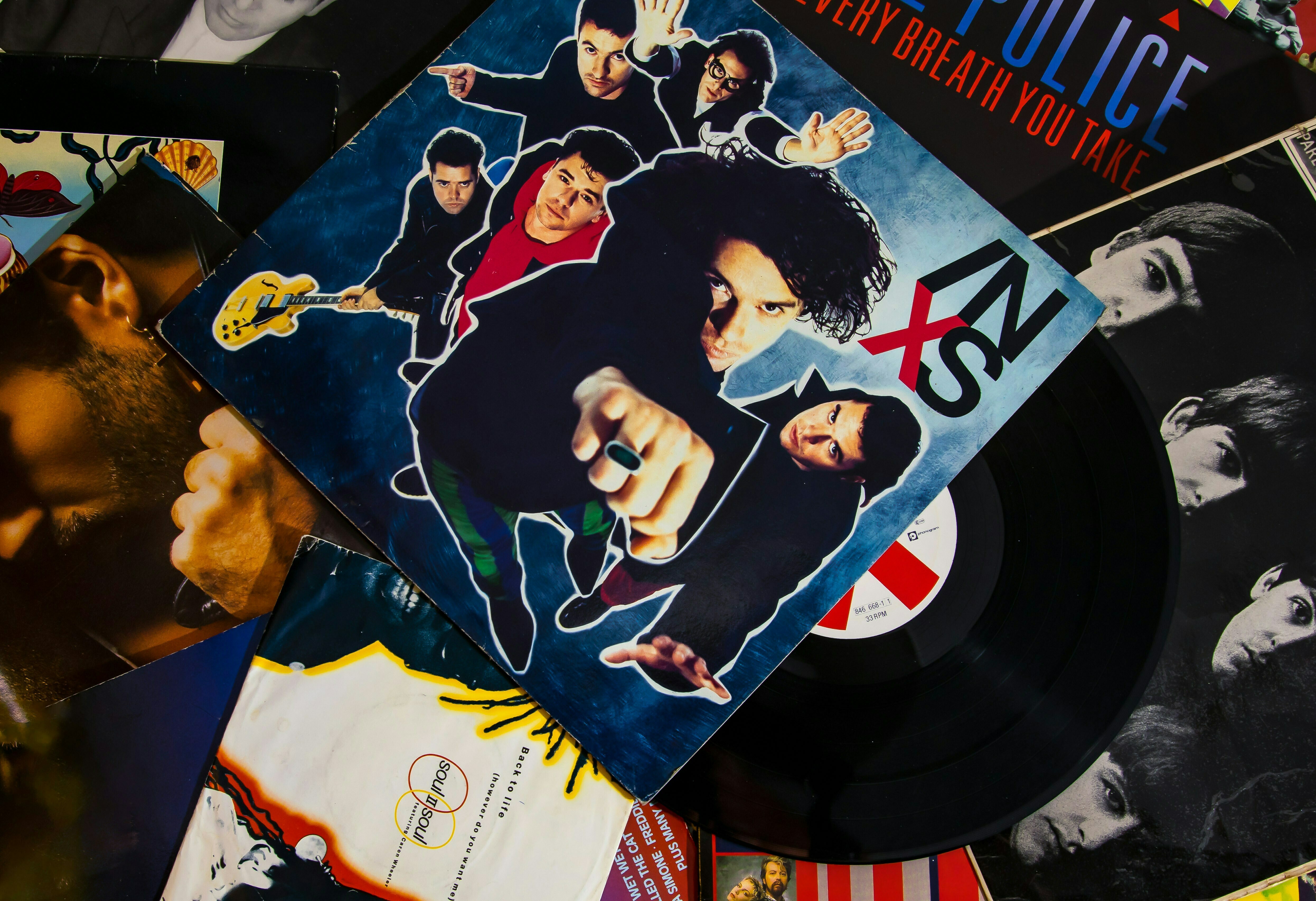 Album covers featuring INXS